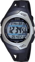 Casio - Men's Runner Eco-Friendly Digital Watch - Black - Front_Zoom