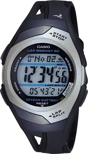 Casio Men s Runner Eco Friendly Digital Watch Black STR300C 1V Best Buy