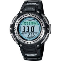 Casio - Men's Digital Compass Twin Sensor Sport Watch - Black - Front_Zoom