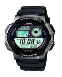 Casio - Men's Digital Multifunction Sport Watch - Black - Front_Zoom