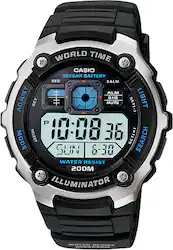 Casio - Men's Digital Multifunction Sport Watch - Black - Angle_Zoom
