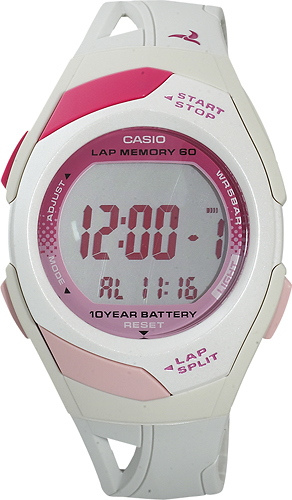 Casio Women's Runner Eco-Friendly Digital Watch White STR300-7 - Best Buy