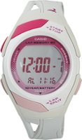 Casio - Women's Runner Eco-Friendly Digital Watch - White - Front_Zoom