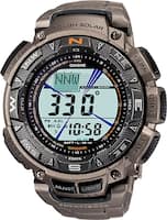 Casio - Men's Pathfinder Triple Sensor Multifunction Sport Watch - Titanium - Angle_Standard