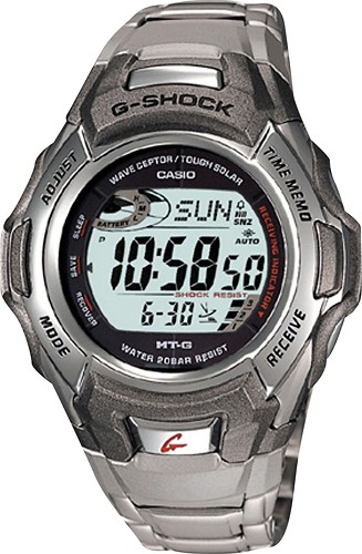 hærge James Dyson Belønning Best Buy: Casio Men's G-Shock Atomic Solar Watch Stainless Steel MTG900DA-8V