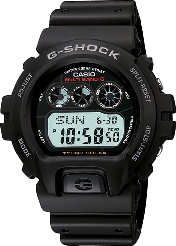 Casio - Men's G-Shock Atomic Digital Sports Watch - Black Resin