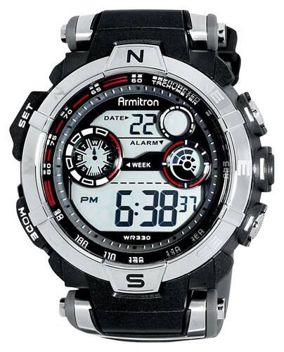 Best Buy: Armitron Men's Chronograph Digital Sport Watch Black