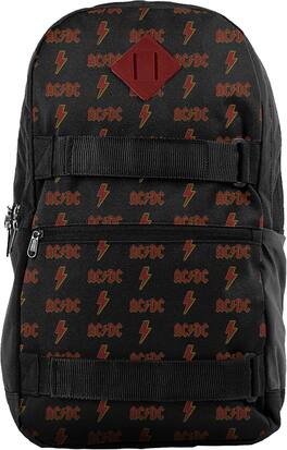 PopMarket - AC/DC - Rocksax - AC/DC - AC/DC Logo - Skate Bag With Laptop Sleeve and Deck Straps (Black) - Multicolor