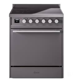 ILVE - Professional Plus II Series 30 in. Induction Range with 4 Induction Elements (Satin Trim) - Graphite Matte