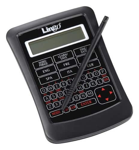 Front. Lingo - 6-Language Touch-Screen Translator - Black.