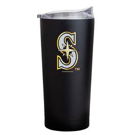 Logo Brands - Seattle Mariners Black Foil 20oz. Powder Coat Tumbler - Multicolor