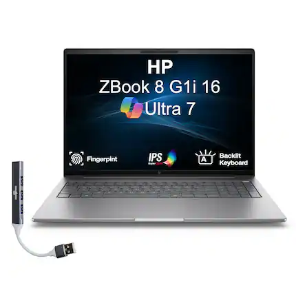 HP ZBook 8 G1i 16 Ultra 7
Fingerprint
IPS SuperCLEAR
Backlit Keyboard