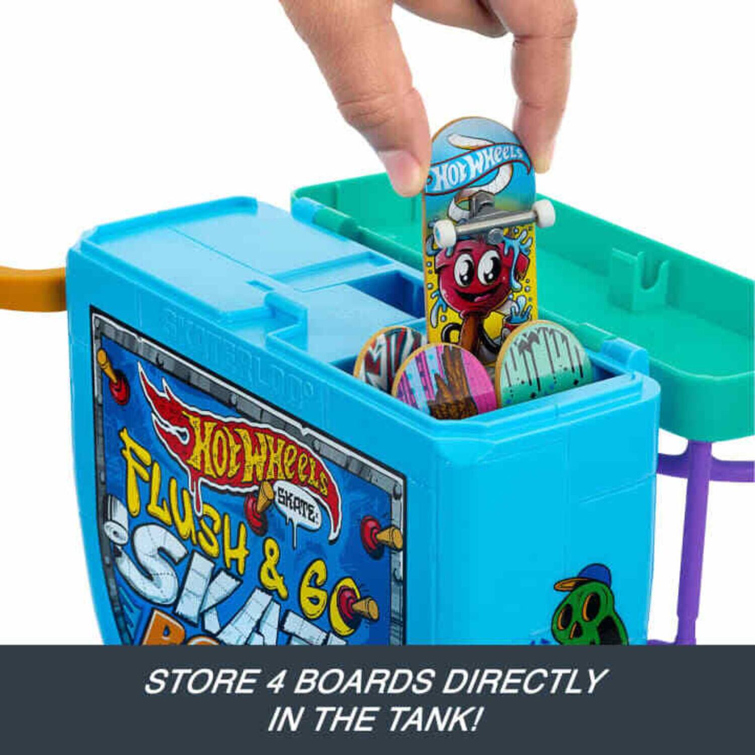 HOT WHeels FLUSH SKATE & GC STORE 4 BOARDS DIRECTLY IN THE TANK!