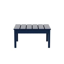 WestinTrends - Ashore Outdoor Patio Modern Adirondack Conversation Table - Navy Blue