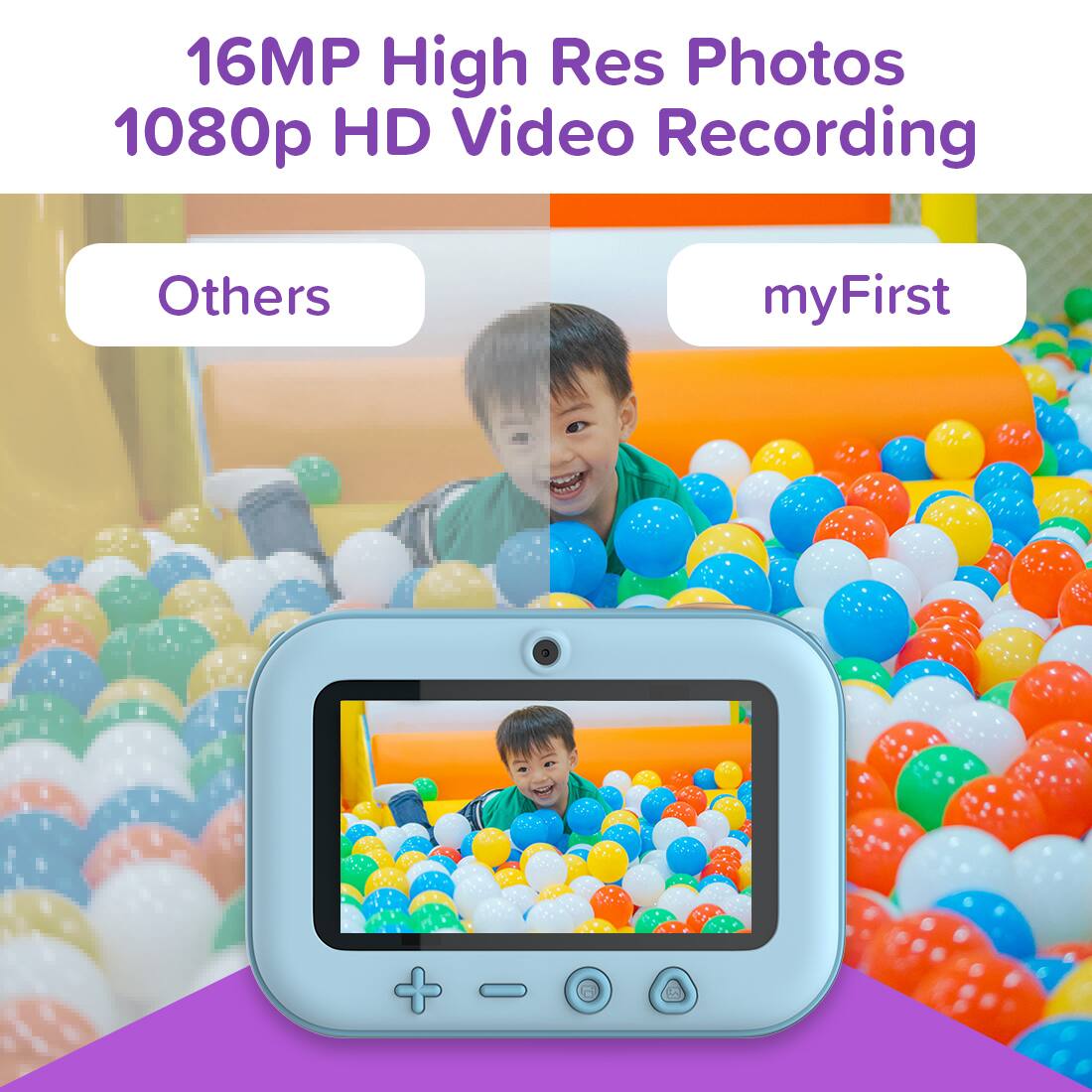 16MP High Res Photos  
1080p HD Video Recording  

Others  
myFirst