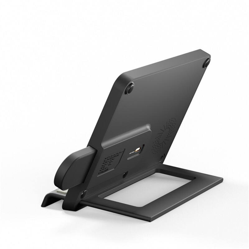 Back. RISOKEYS - Ultra-Thin 5-in-1 Wireless Charger - Multi-Function Clock Wireless Charger Stand, Magnetic Touch Night Light Charger - Black.