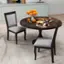 Alt View 1. Costway - Wood Dining Chairs Set of 2 with Rubber Wood Frame Padded Seat High Backrest - Brown.