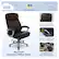 Angle. Serta - Fairbanks Bonded Leather Big and Tall Executive Office Chair - Chestnut.