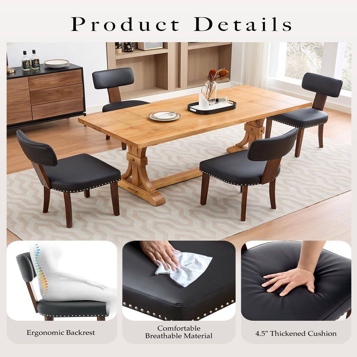 Product Details

- Ergonomic Backrest
- Comfortable Breathable Material
- 4.5" Thickened Cushion