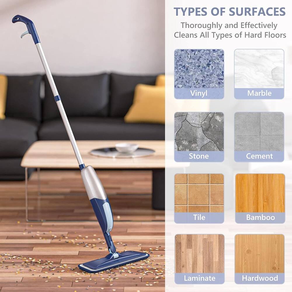 TYPES OF SURFACES  
Thoroughly and Effectively Cleans All Types of Hard Floors

- Vinyl
- Marble
- Stone
- Cement
- Tile
- Bamboo
- Laminate
- Hardwood