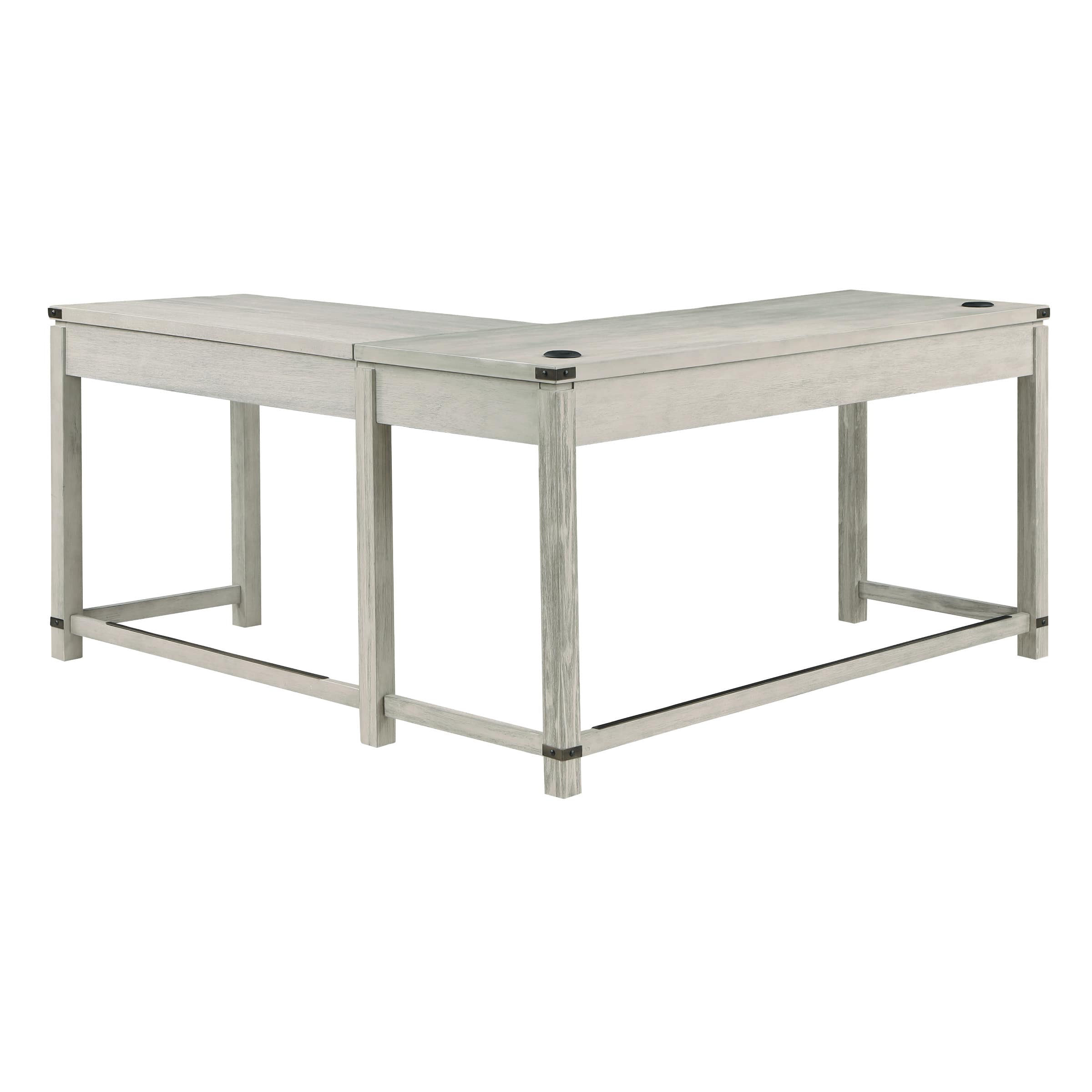 Alt View 12. OSP Home Furnishings - Baton Rouge L-Shaped Lift Desk - Champagne Oak.