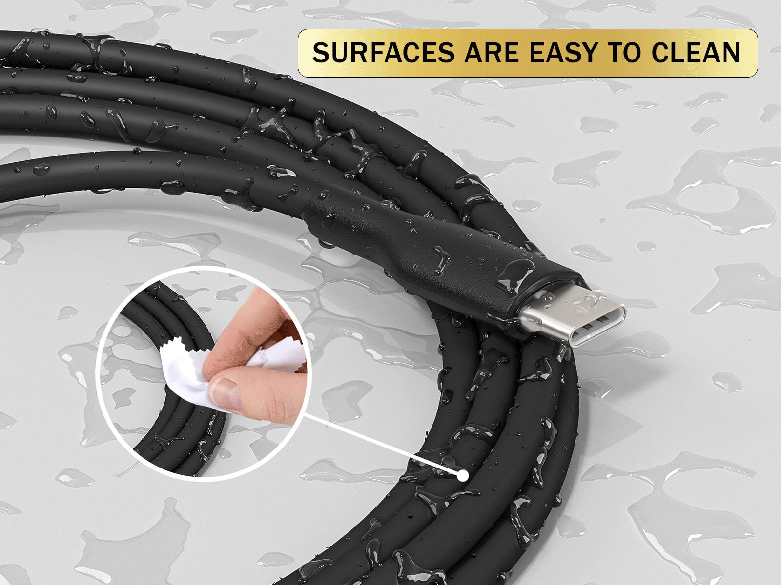 SURFACES ARE EASY TO CLEAN