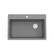 Front. Winpro - Winpro Dual Mount Granite Composite 33 in. x 22 in. x 9-1/2 in. Single Bowl Kitchen Sink in Gray - Gray.