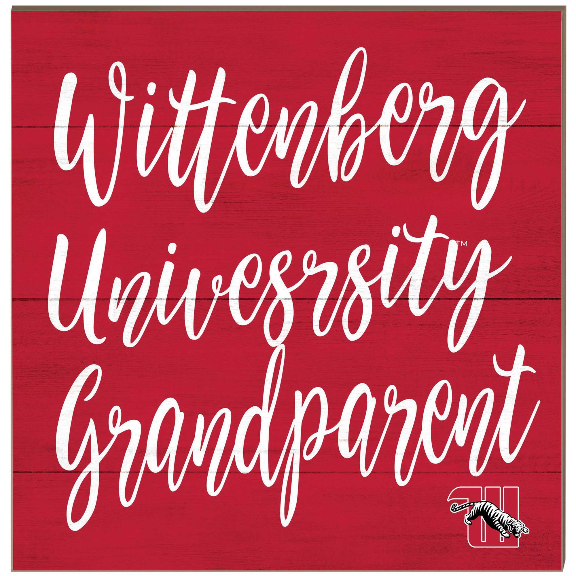 Wittenberg University Tigers 10'' x 10'' Grandparent Plaque