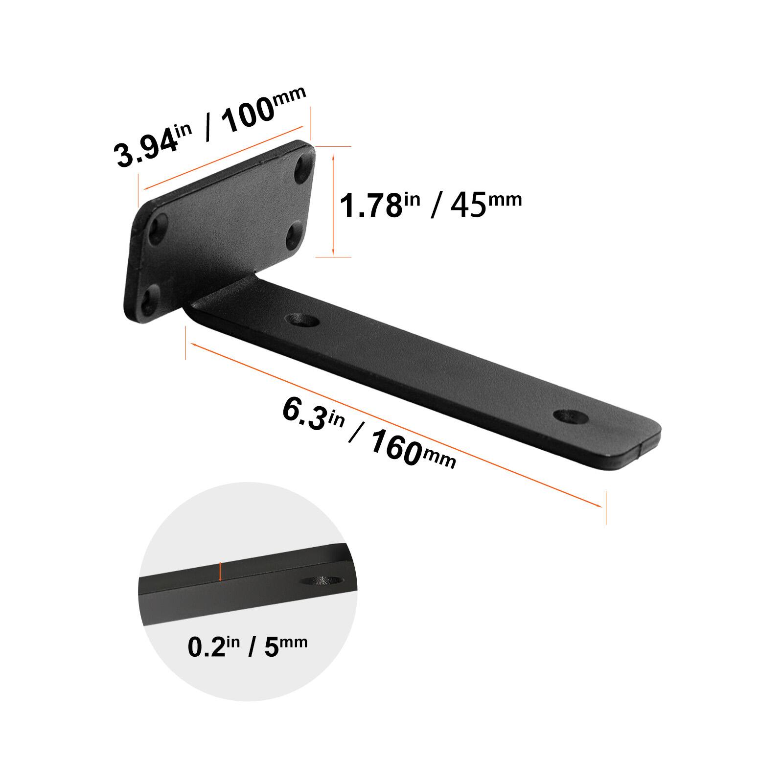 - 3.94 in / 100 mm
- 1.78 in / 45 mm
- 6.3 in / 160 mm
- 0.2 in / 5 mm