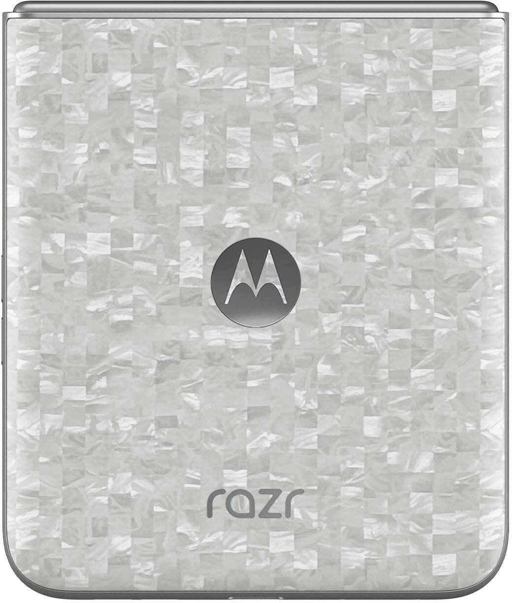 Alt View 10. Motorola - razr 2026 256GB (Unlocked) - PANTONE Bright White.