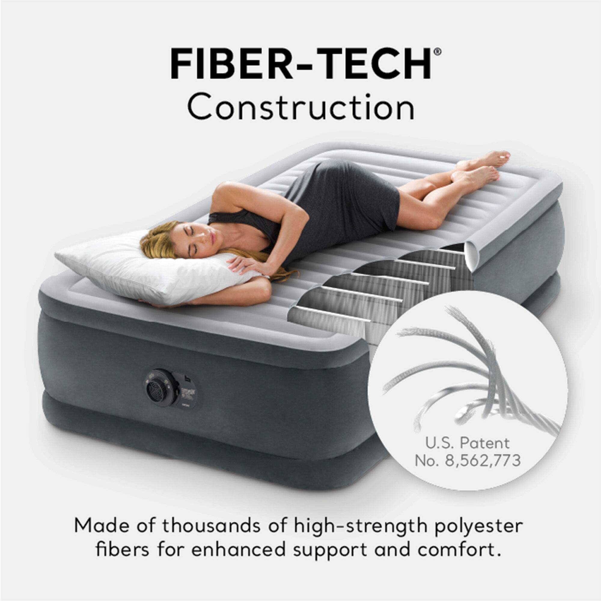 FIBER-TECH® Construction

Made of thousands of high-strength polyester fibers for enhanced support and comfort.

U.S. Patent No. 8,562,773