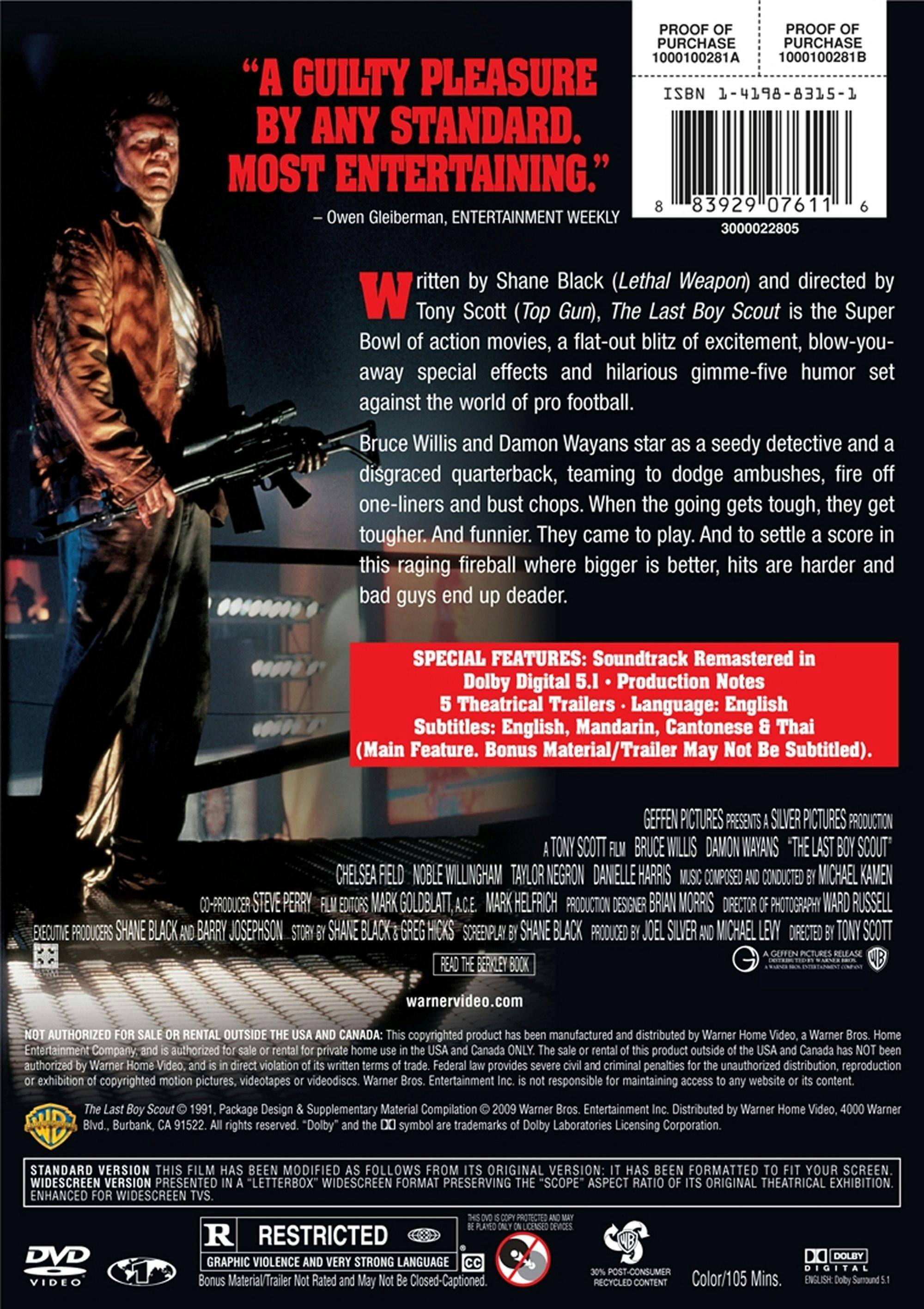 Back. The Last Boy Scout [DVD].