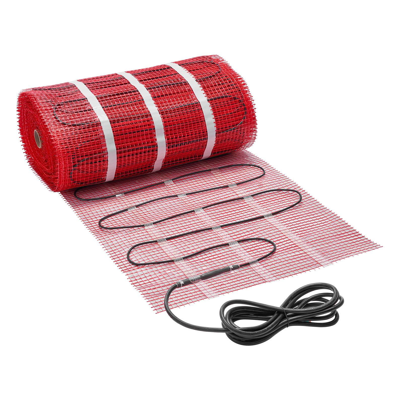 Alt View 5. VEVOR - 150 sqft Self-Adhesive Mesh Floor Heating Mat System, 120V Electric Radiant Heated Floor System - Black.