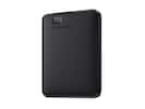 Front. Western Digital - WD 5TB Elements Portable Storage USB 3.0 Model WDBU6Y0050BBK-WESN Black - Black.