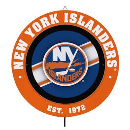 Evergreen Enterprises - New York Islanders 15" LED Round Metal Lit Wall Sign - Multicolor