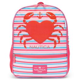 Nautica - 16" Back to Basics Kids Backpack with Cushioned Back and Shoulder Straps - Clawdia