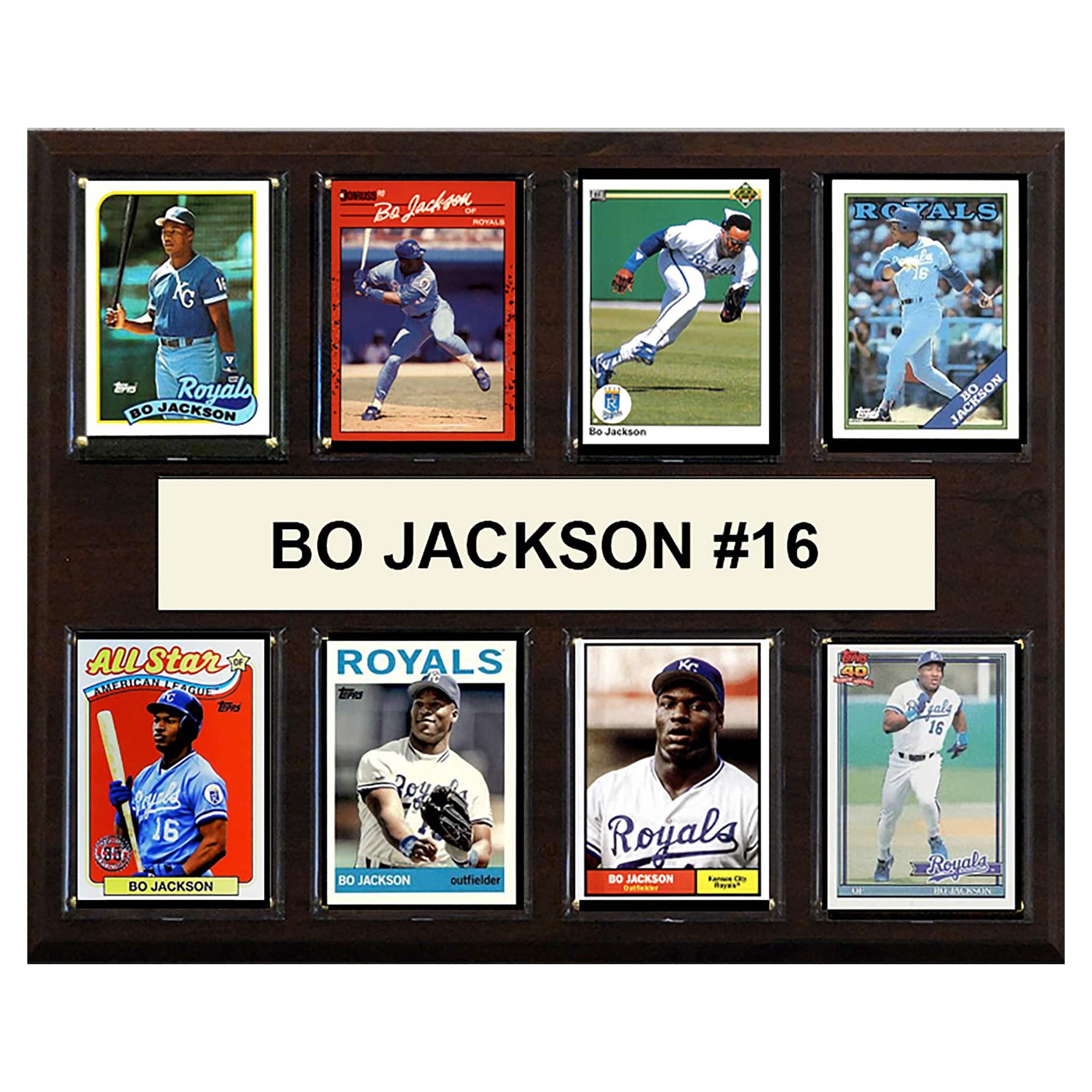 "C&I Collectibles - Bo Jackson Kansas City Royals 12"" x 15"" Trading Card Plaque - Multicolor" price history on PriceWatchPro