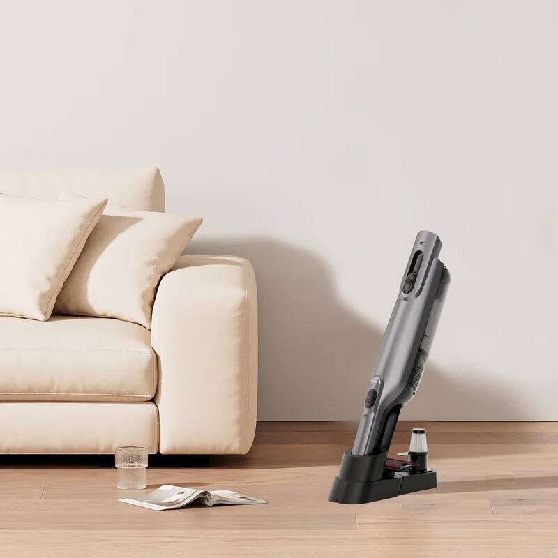 Left. WHALL - WHALL Powerful Suction Handheld Vacuum, Equipped with LED Light for Home & Car Cleaning Needs.