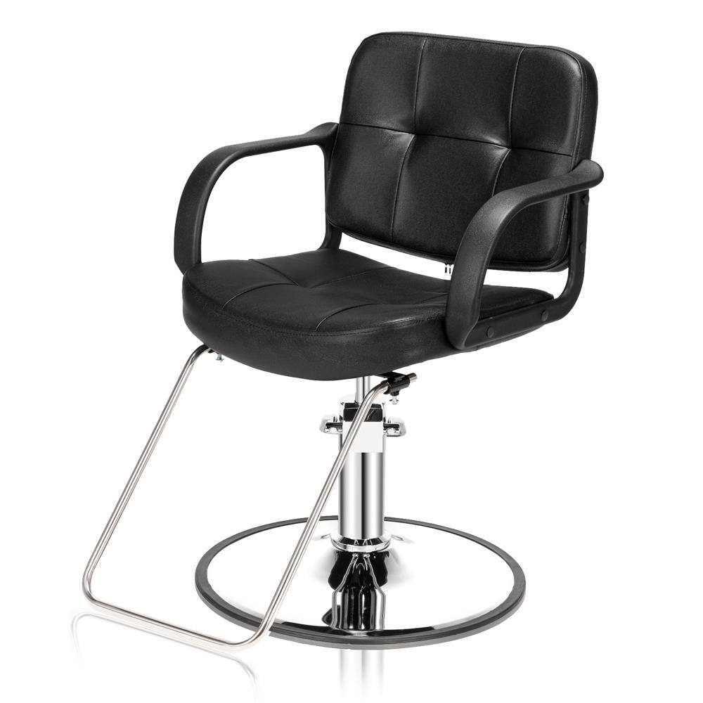 Angle. Winado - Hydraulic Salon Barber Chair Shampoo Hair Styling Beauty Spa Equipment Multi-Function Leather Styling & Shampoo Chair - Black.