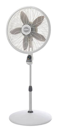 Front. Lasko - Pedestal Fan - White.