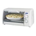 Front Zoom. Black & Decker - Toast-R-Oven Classic 4-Slice Toaster Oven - White.