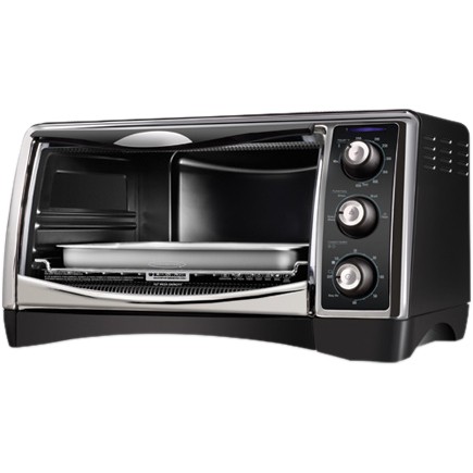 Black+Decker CTO4500S Perfect Broil Convection Toaster Oven Fits 12 Pizza  NICE