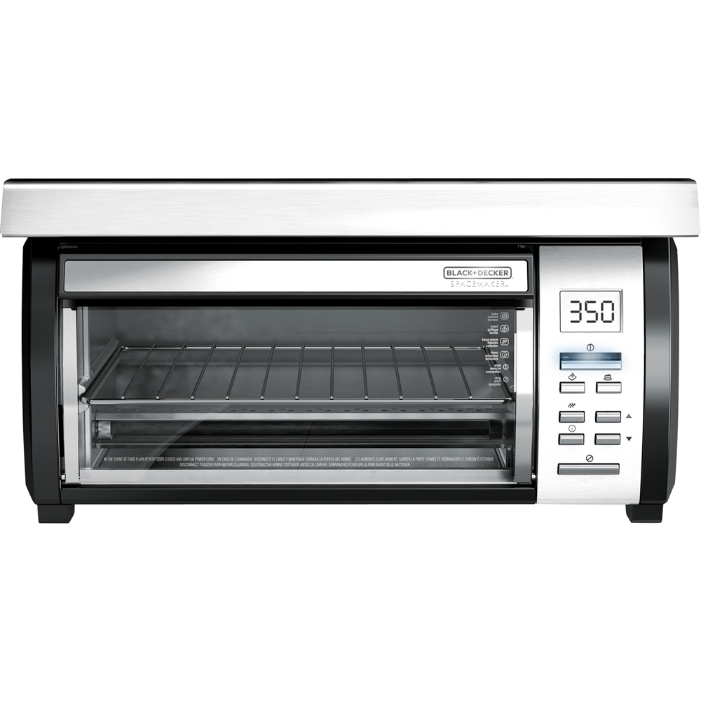 Black+Decker 4-Slice Toaster Oven Stainless Steel TO1760SS - Best Buy