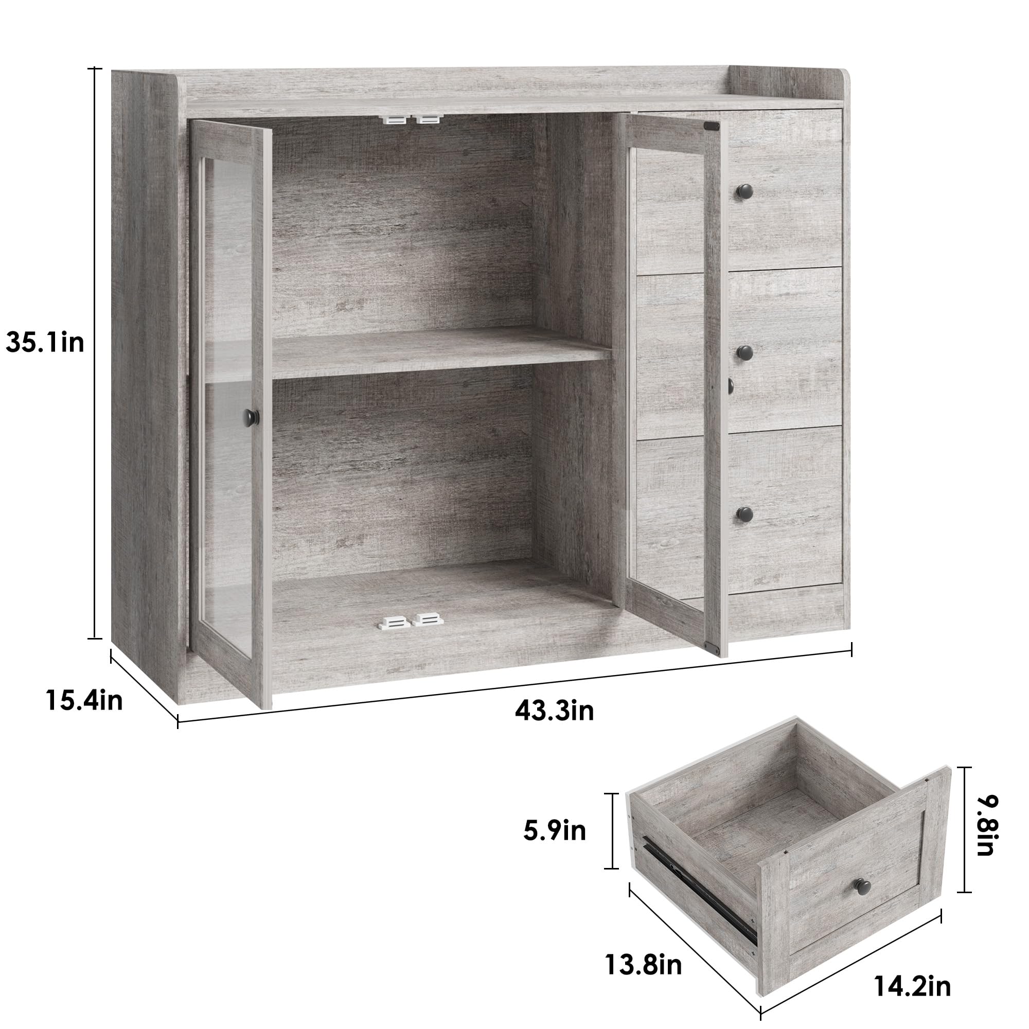 35.1in x 15.4in x 43.3in  
5.9in x 13.8in x 14.2in  
9.8in