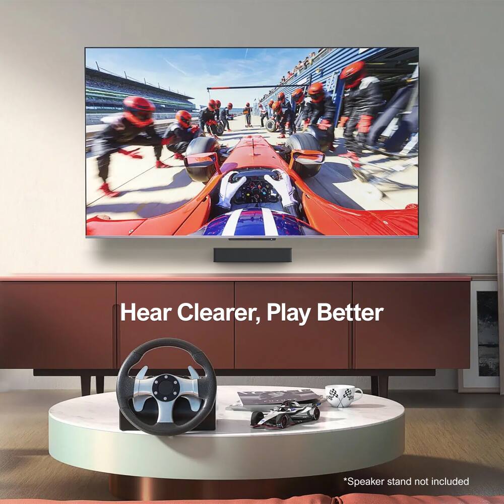 Hear Clearer, Play Better  
*Speaker stand not included