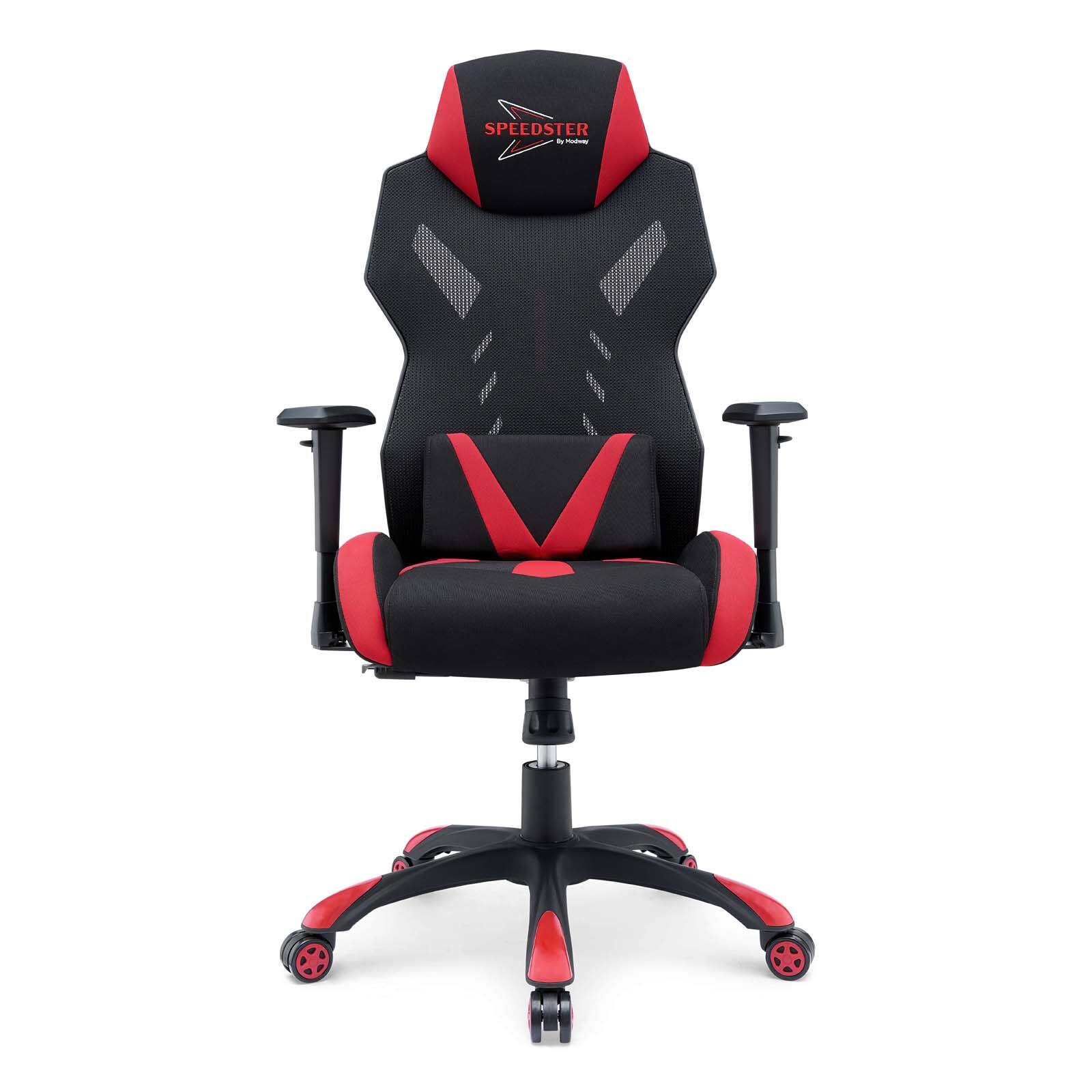 Alt View 4. Modway - Speedster Mesh Gaming Computer Chair by Modway - Black Red.
