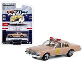 1987 Chevrolet Caprice "Iowa State Patrol" "Hot Pursuit" Series 43 1/64 Diecast Model Car by Greenlight - Beige Metallic