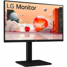 Front. LG - LG 27BA450-B 27" Class Full HD LCD Monitor - 16:9 - Matte Black - TAA Compliant - 27" Viewable - In-plane Switching - Black.