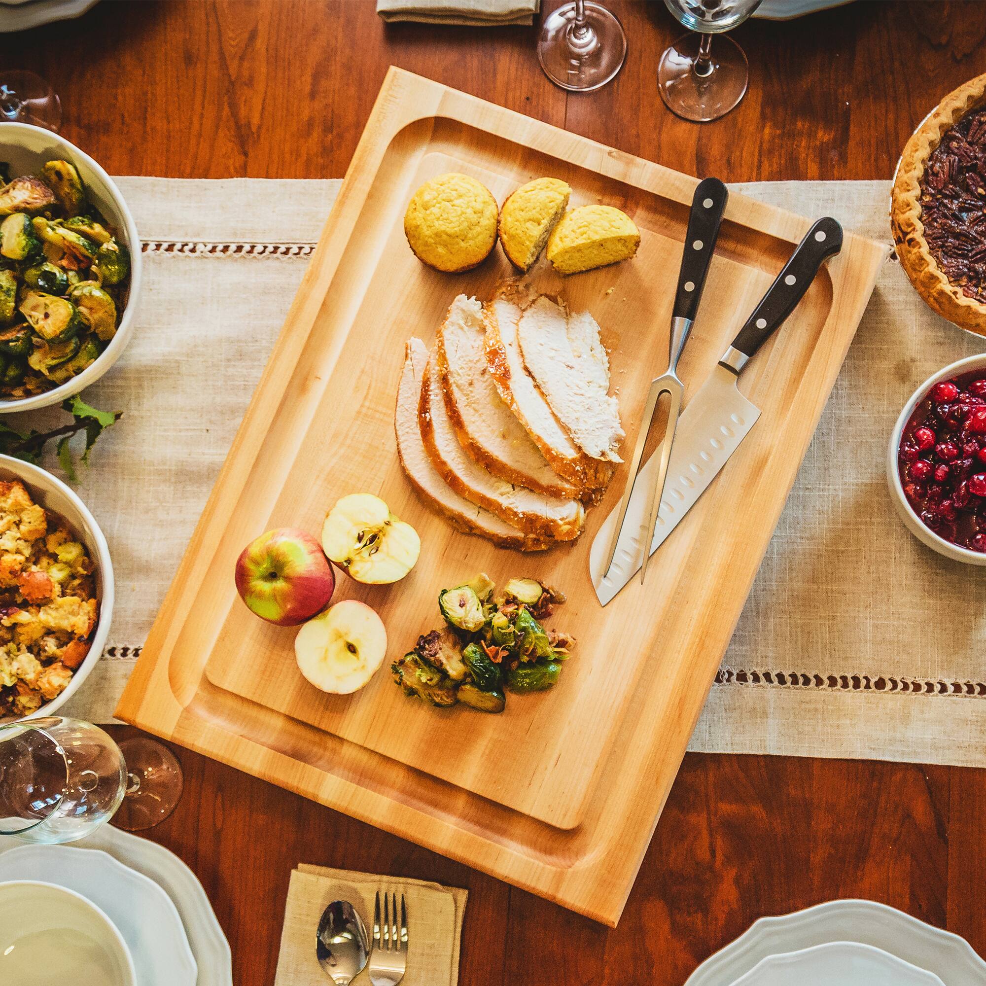 Alt View 7. John Boos - John Boos Maple Wood Edge Grain Reversible Cutting Board, 20 x 15 x 2.25 Inches - Maple.
