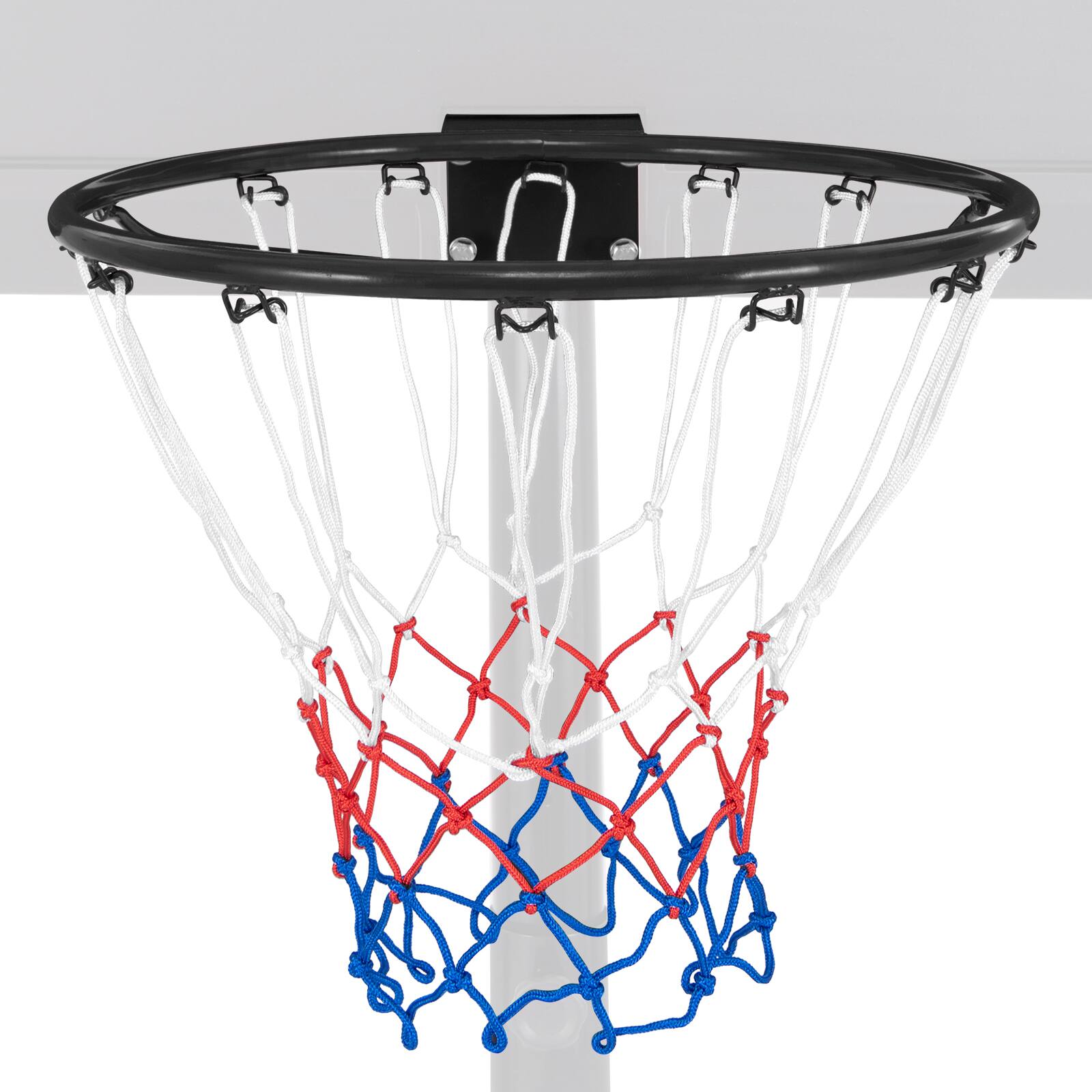 Alt View 8. Gymax - Gymax 15'' Basketball Rim Wall Door Mounted Basketball Hoop w/ All Weather Net Black - Black.